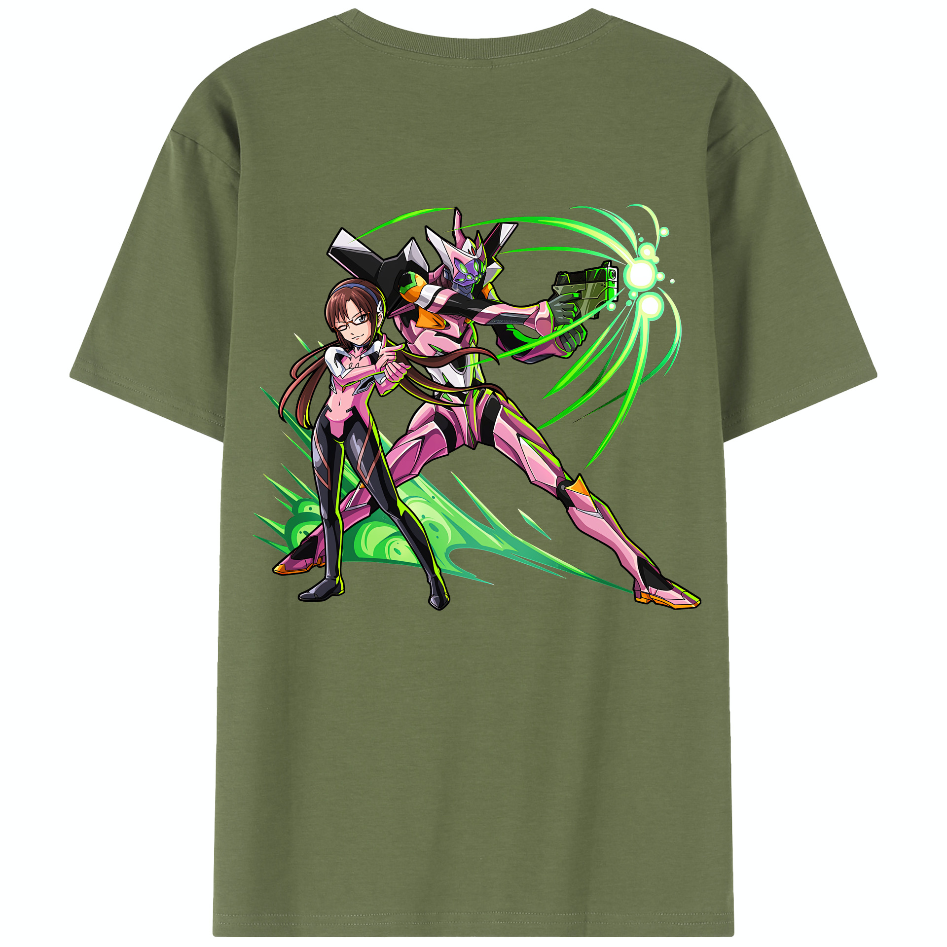 （画像用） EVA 新世紀エヴァンゲリオン 綿100％半袖Tシャツ（背面プリント）